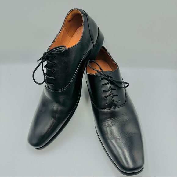 Florsheim Black Leather Lace Up Oxford Mens Size 9D Postino Plain Toe Cushioned main image 6